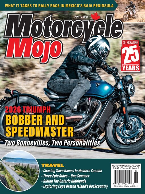 Title details for Motorcycle Mojo Magazine by Riptide Resources Inc o/a Motorcycle Mojo Magazine - Available